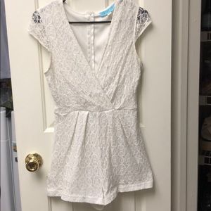 White Lace Romper